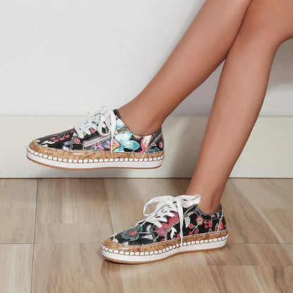 Camila | Espadrille-Sneaker aus Canvas mit Blumenmuster – Leicht und bequem