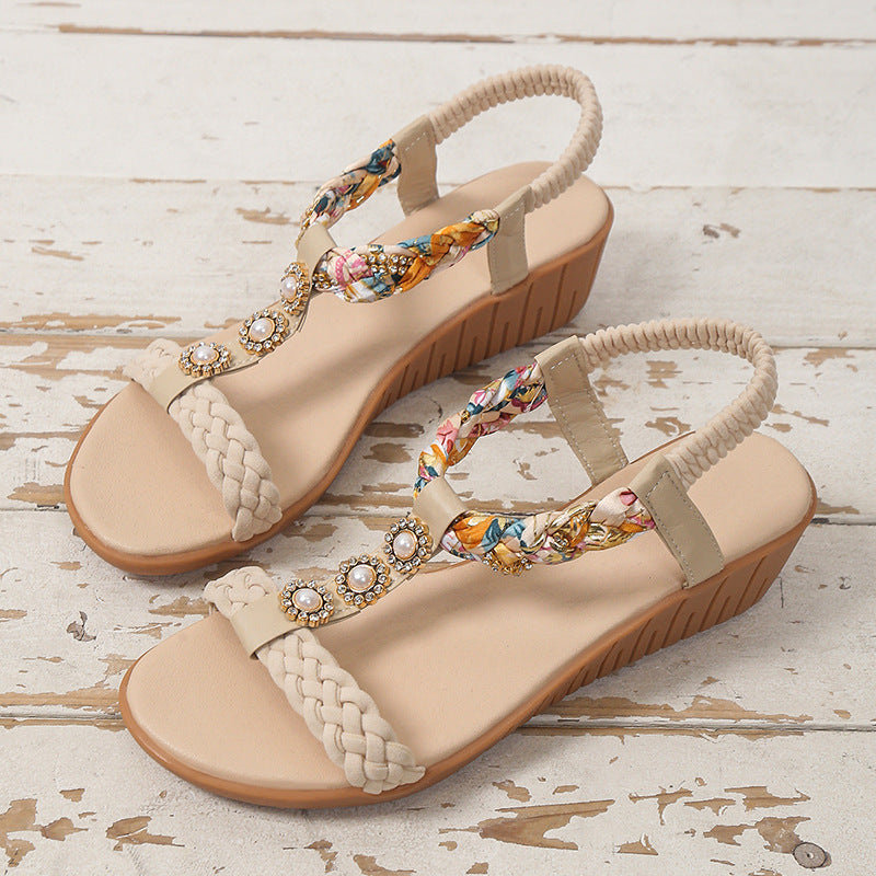 Ortho Welt Bohemian Braided Sandals  - Unique And Elegant