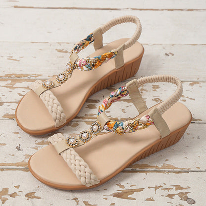Ortho Welt Bohemian Braided Sandals  - Unique And Elegant