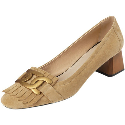 Ortho Welt Tassel Pumps - Orthopedic Comfort Buckle
