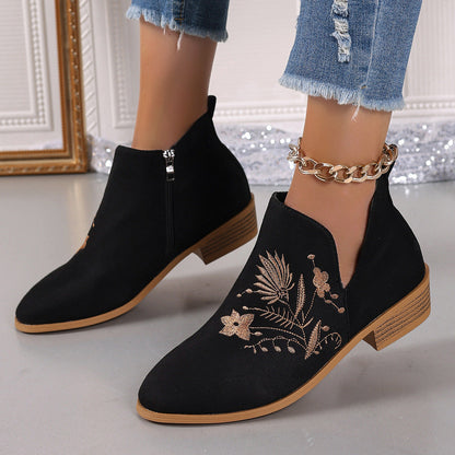 Ortho Welt Printed Short Boots - Orthopedic Comfort