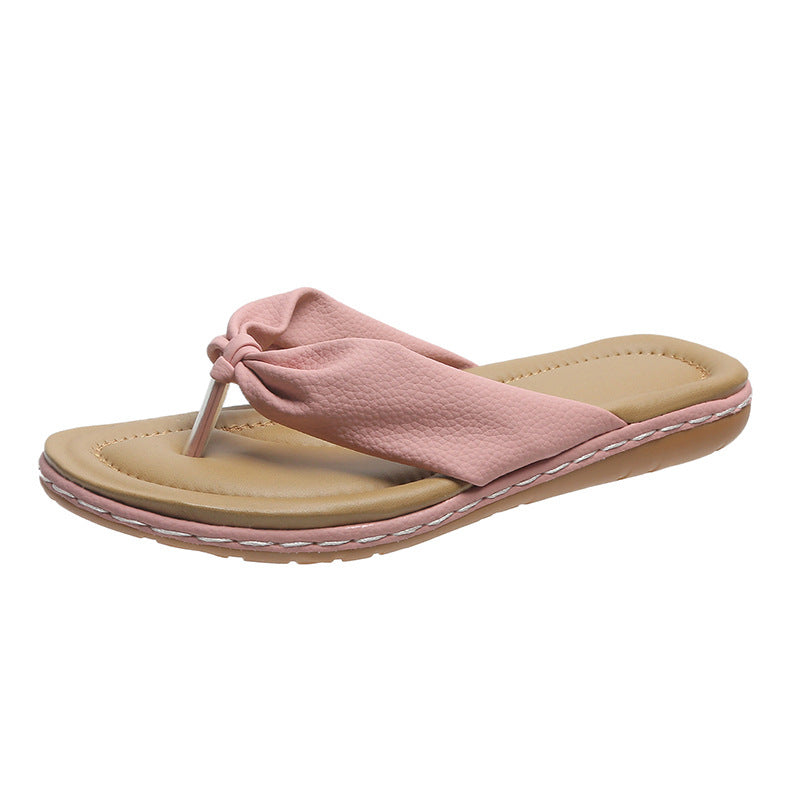 Ortho Welt Summer Slippers With Bow - Elegance And Comfort