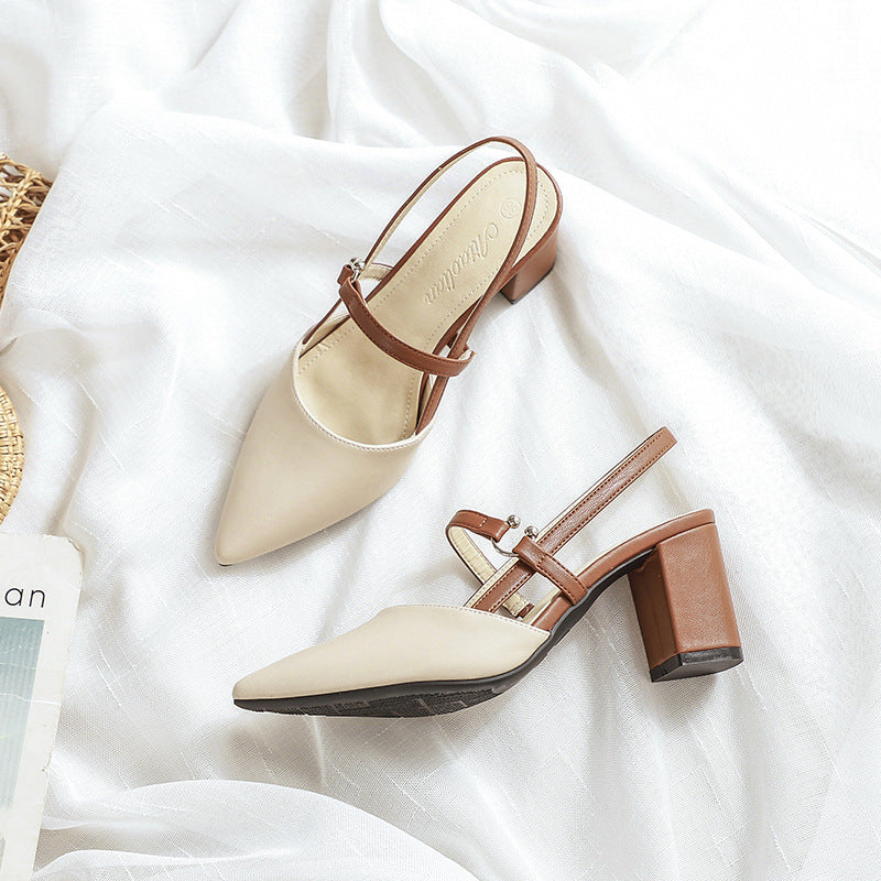 Ortho Welt Trendy Open-Toe Heeled Shoes For Summer -