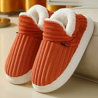 Ortho Welt Cord Slippers - Orthopedic Warm Comfort