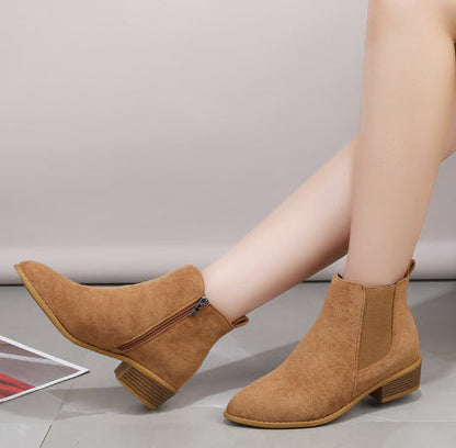 Ortho Welt Wildleder Ankle Boots - Orthopedic Komfort