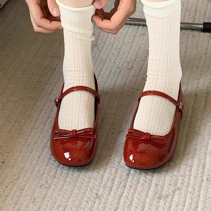 Ortho Welt Mary Jane Schuhe – Orthopädischer Komfort Rot