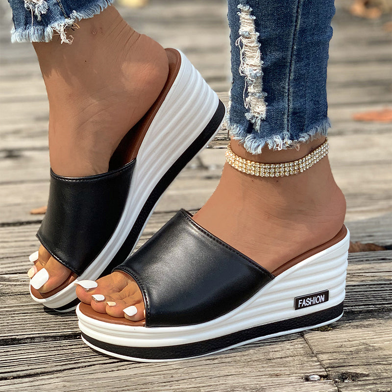 Ortho Welt Fish Mouth Heeled Sandals: Unique Summer Elegance