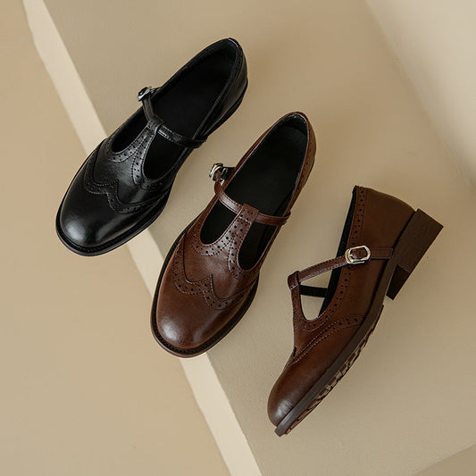 Ortho Welt Mary Jane Schuhe - Orthopedic T-Riemen Komfort