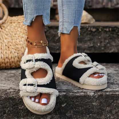 Ortho Welt Thick Wool Winter Slippers - Unique Comfort