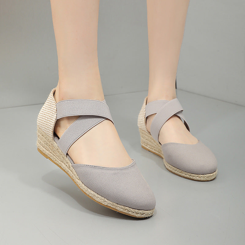 Ortho Welt Comfortable And Breathable Wedge Shoes