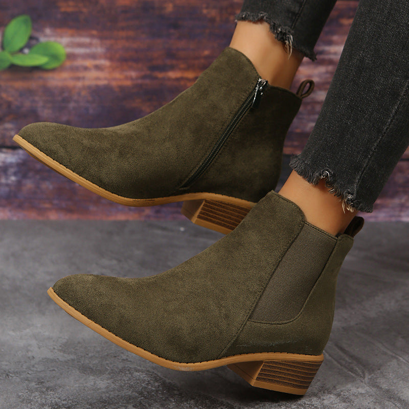 Ortho Welt Wildleder Ankle Boots - Orthopedic Komfort