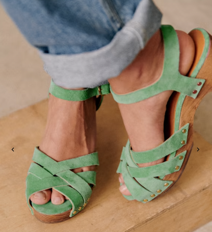 Kylie | Orthopädische Retro-Sandalen mit Blockabsatz für Damen mit verstellbarem Knöchelriemen