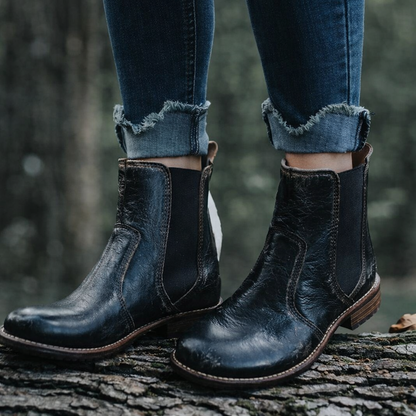 Beatrice | Klassische orthopädische Chelsea-Boots aus Leder – Bequem zum Hineinschlüpfen