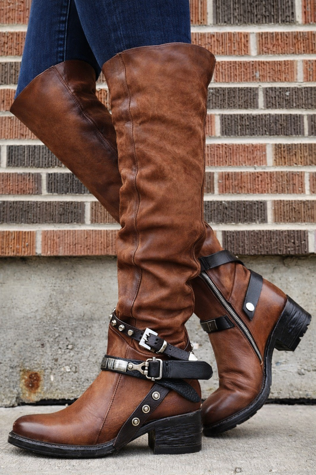 Ortho Welt Damen Orthopädische Stiefel mit Schnallen