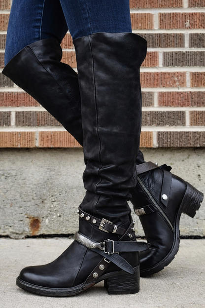 Ortho Welt Damen Orthopädische Stiefel mit Schnallen