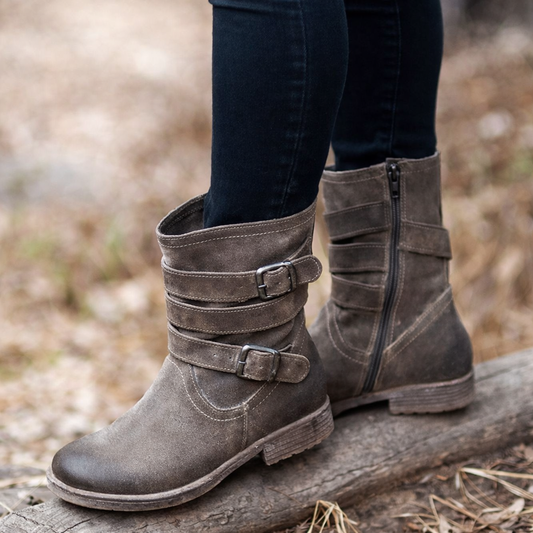 Ortho Welt Damen Orthopädische Stiefel – Schnalle & Komfort