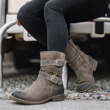 Ortho Welt Damen Orthopädische Stiefel – Schnalle & Komfort