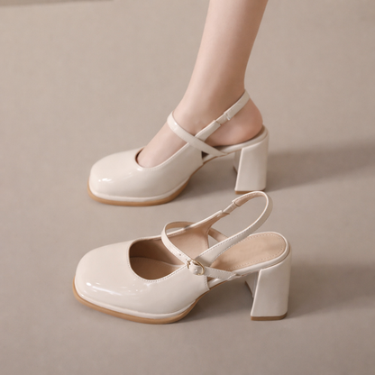 Joanna | Retro-Mary-Jane-Schuhe für Damen mit Blockabsatz und orthopädischem Komfort