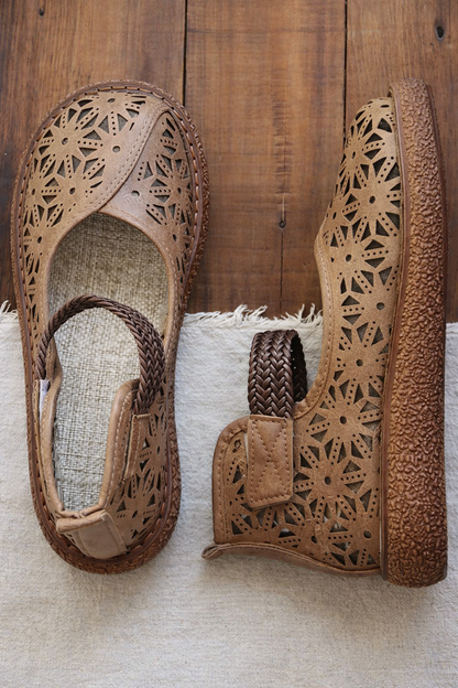 Bianca | Leder-Ballerinas mit Cut-outs – Atmungsaktive und bequeme Slipper