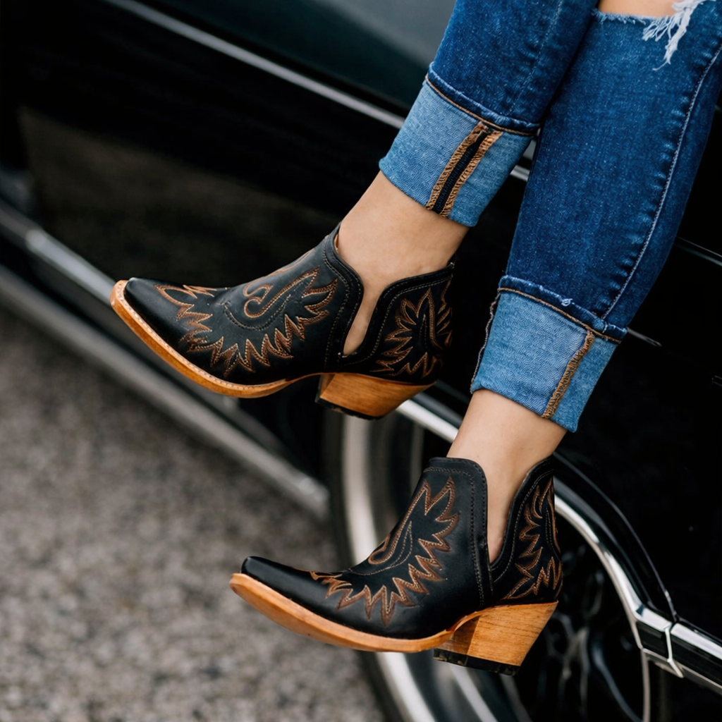 Ortho Welt Damen Cowboystiefel - Orthopedic Komfortsohle