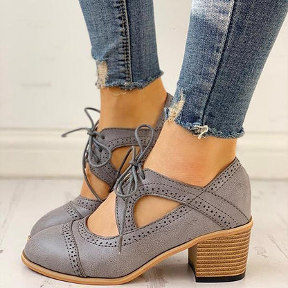 Ortho Welt Retro Oxford Heels - Orthopedic Comfort Design