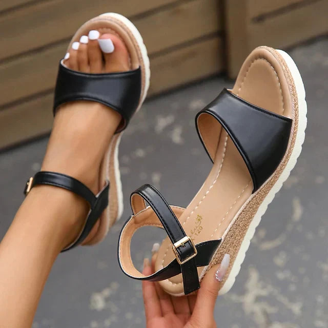 Ortho Welt Damen Orthopedic Wedge Sandals – Open Toe