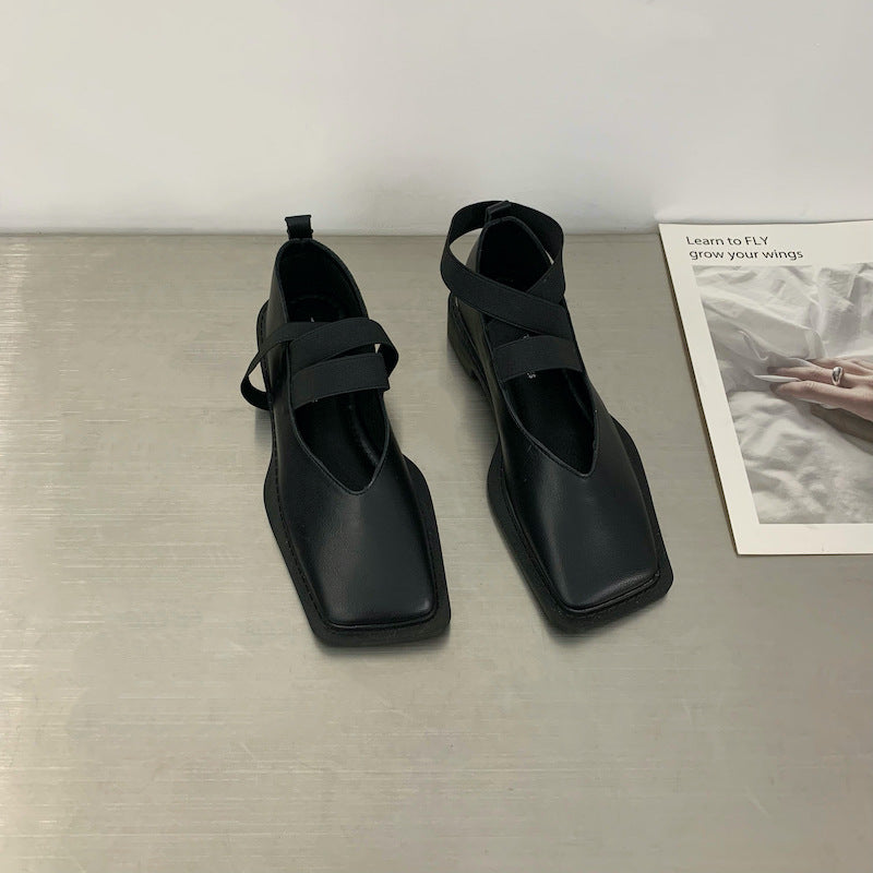Ortho Welt Mary-Jane Ballerinas - Orthopedic Square Toe