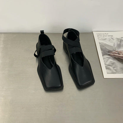Ortho Welt Mary-Jane Ballerinas - Orthopedic Square Toe