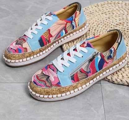 Camila | Espadrille-Sneaker aus Canvas mit Blumenmuster – Leicht und bequem