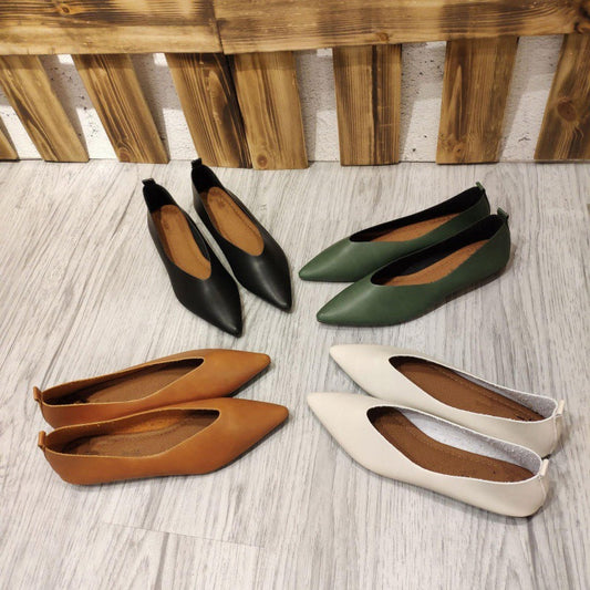 Ortho Welt Damen-Ballerinas - Orthopedic & Spitzer Zehenpartie