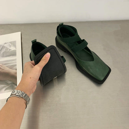 Ortho Welt Mary-Jane Ballerinas - Orthopedic Square Toe
