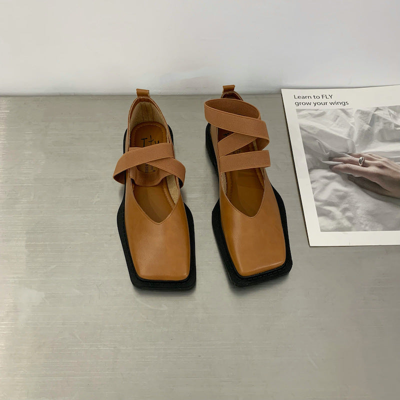 Ortho Welt Mary-Jane Ballerinas - Orthopedic Square Toe