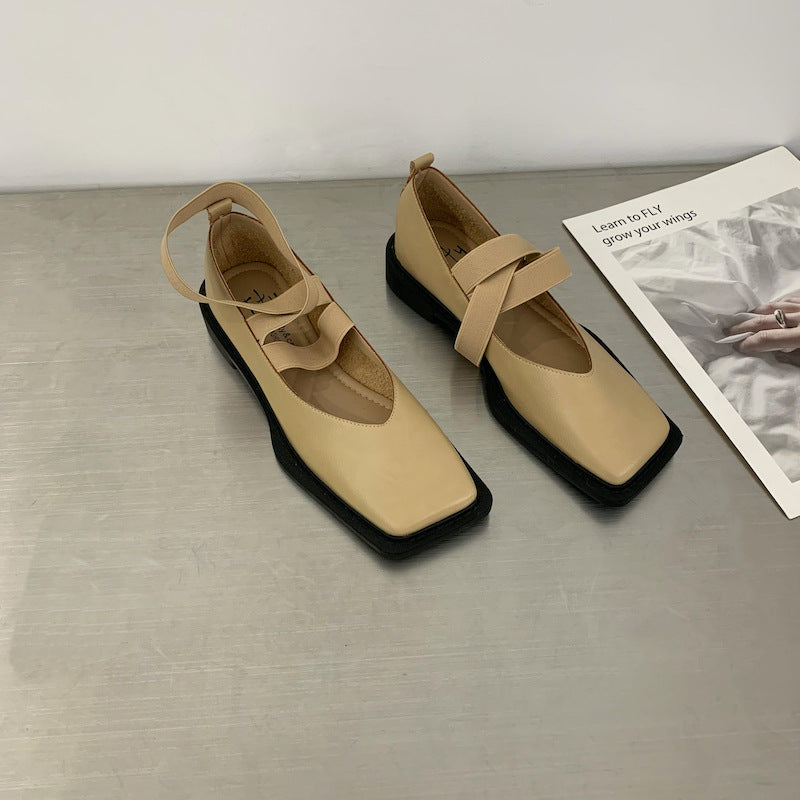 Ortho Welt Mary-Jane Ballerinas - Orthopedic Square Toe