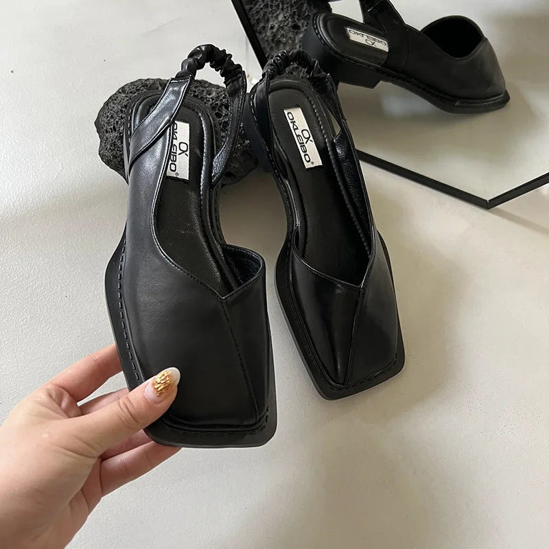 Athena | Slingback-Ballerinas mit eckiger Spitze und orthopädischer Polsterung