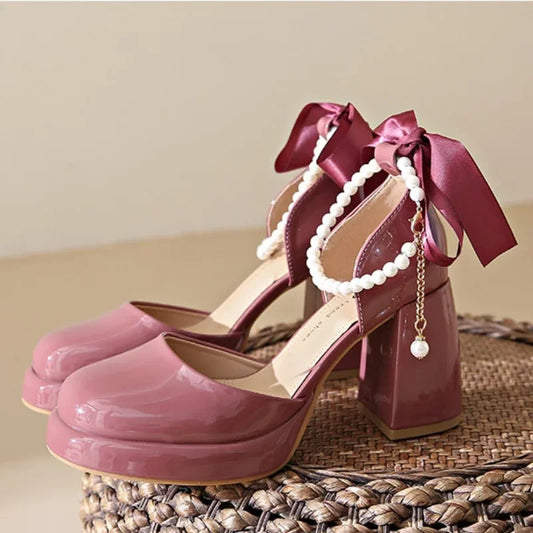 Ortho Welt Laura Heels - Orthopedic Blockabsatz mit Schleife