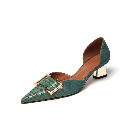 Ortho Welt Damenpumps - Orthopädisch, Blockabsatz, Schnalle