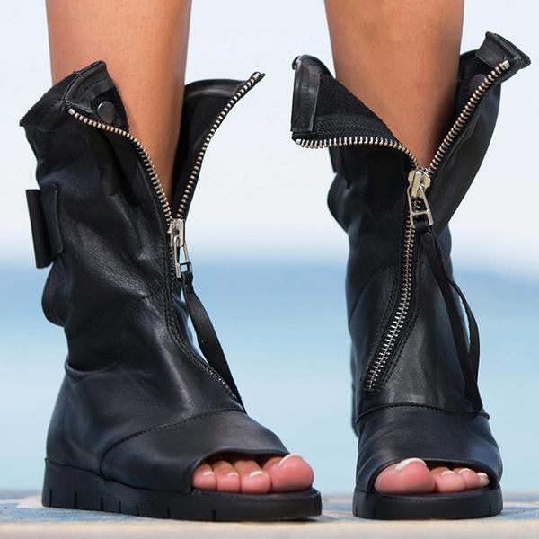 Ortho Welt Damen Orthopädische Stiefel - Offene Zehen