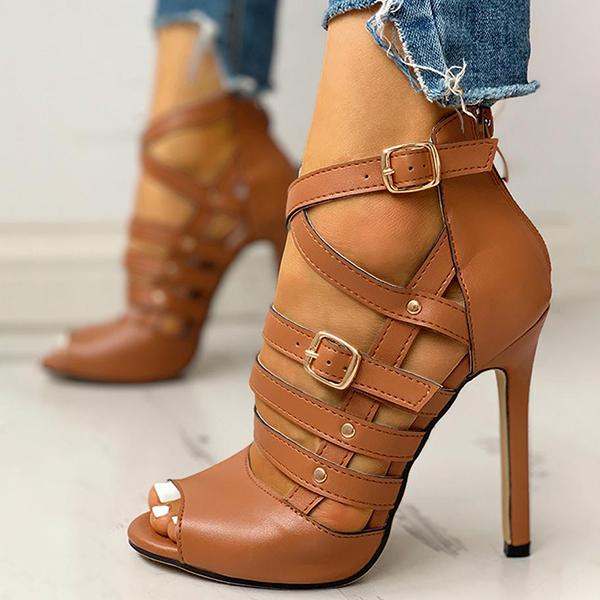 Kacey | Orthopädische Damen-Stiletto-Pumps mit mehreren Schnallenriemen