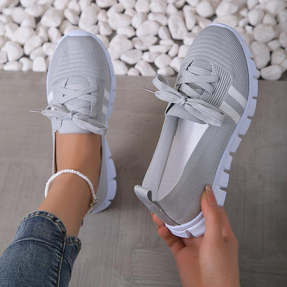 Ortho Welt Lace-Up Mesh Shoes - Comfort And Style