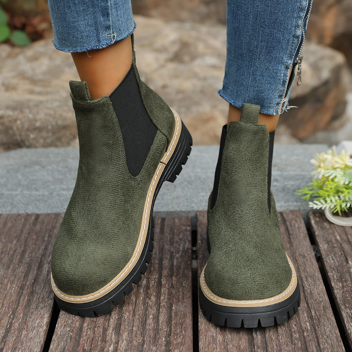 Ortho Welt Square-Heeled, Round-Toe Boots For A Unique Style