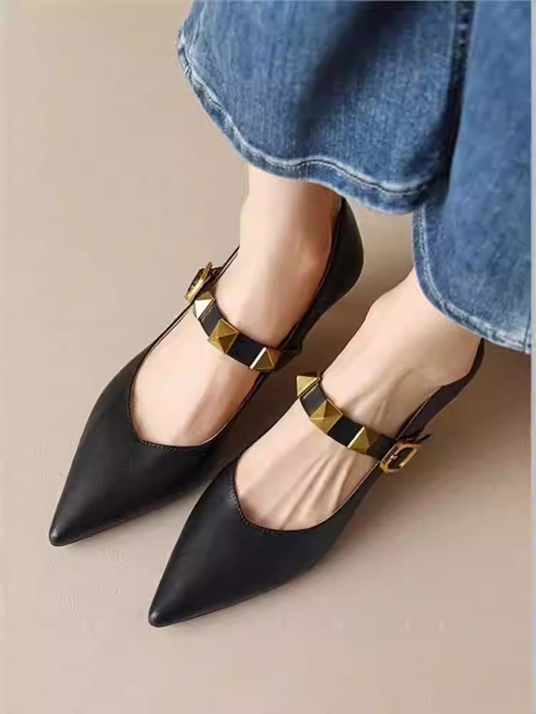 Ortho Welt Pumps – Orthopedic Spitzer Riemen Komfort
