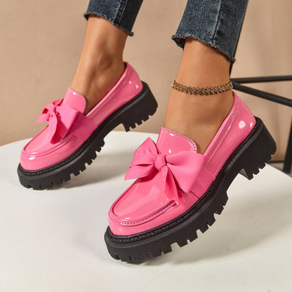Ortho Welt Vintage Loafers With Bow - Unique Elegance