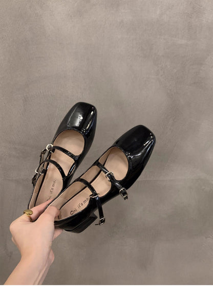 Ortho Welt Mary Jane Schuhe – Orthopädischer Blockabsatz