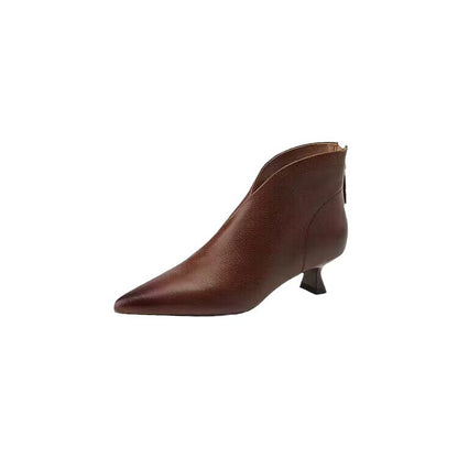 Ortho Welt Chic French-Style Kitten Heel Ankle Boots