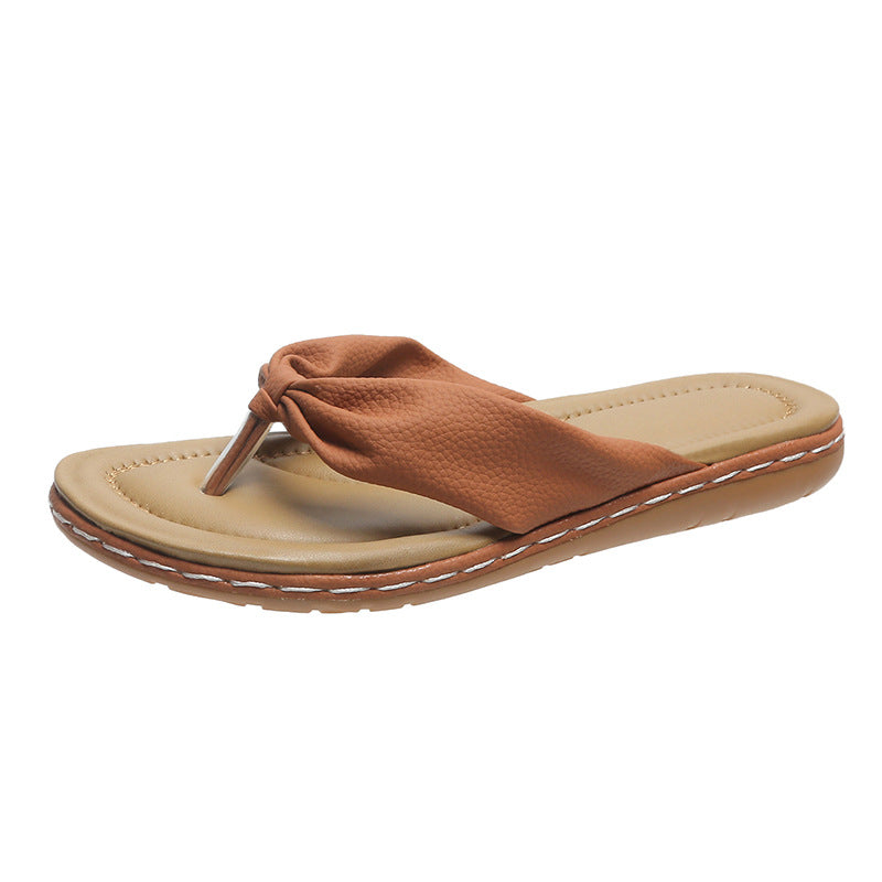 Ortho Welt Summer Slippers With Bow - Elegance And Comfort