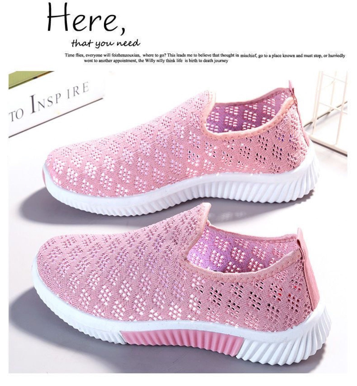 Ortho Welt Mesh Flats - Orthopedic Breathable Comfort