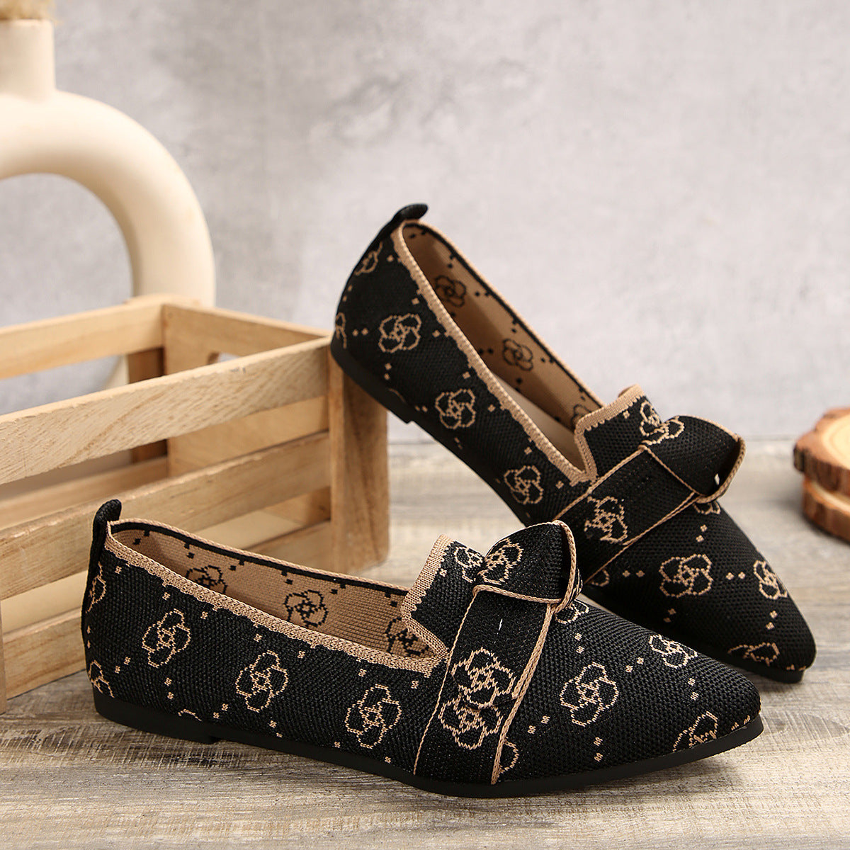 Ortho Welt Comfortable Non-Slip Knotted Loafers