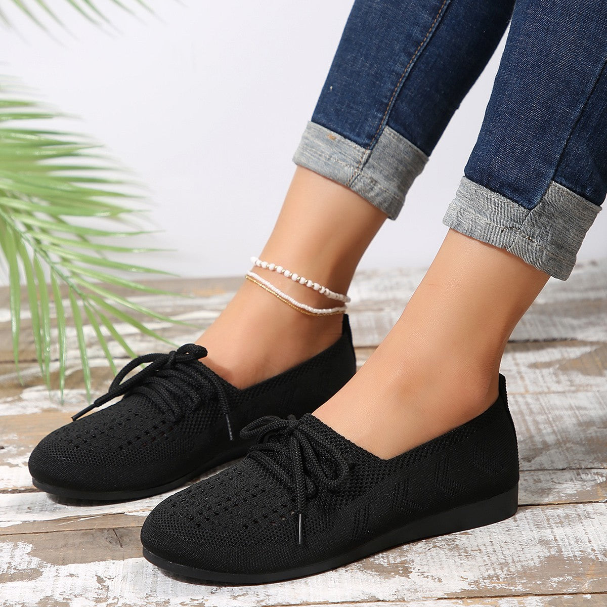 Ortho Welt Breathable Mesh Ballerina Flats - Unique Style And Comfort