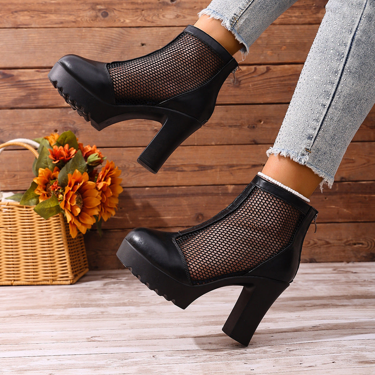 Ortho Welt Chunky Knit Heel Boots - Unique Style