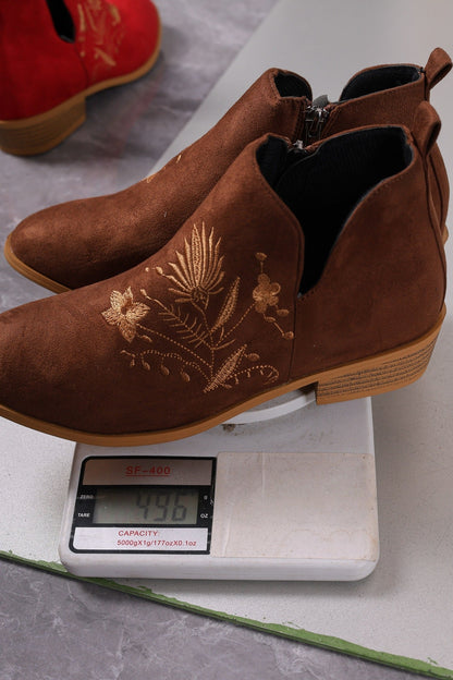 Ortho Welt Printed Short Boots - Orthopedic Comfort